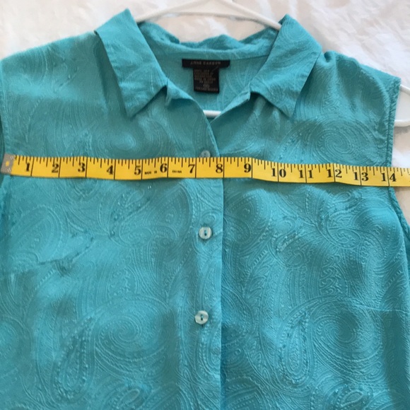 Silk short sleeve beaded blouse - Picture 5 of 6